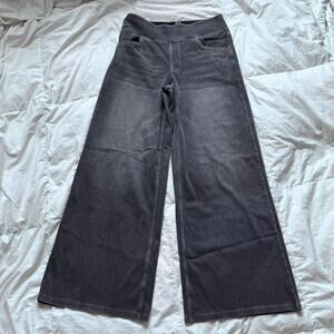HALARA Women's Wide Leg Flare Jeans - Charcoal Gray